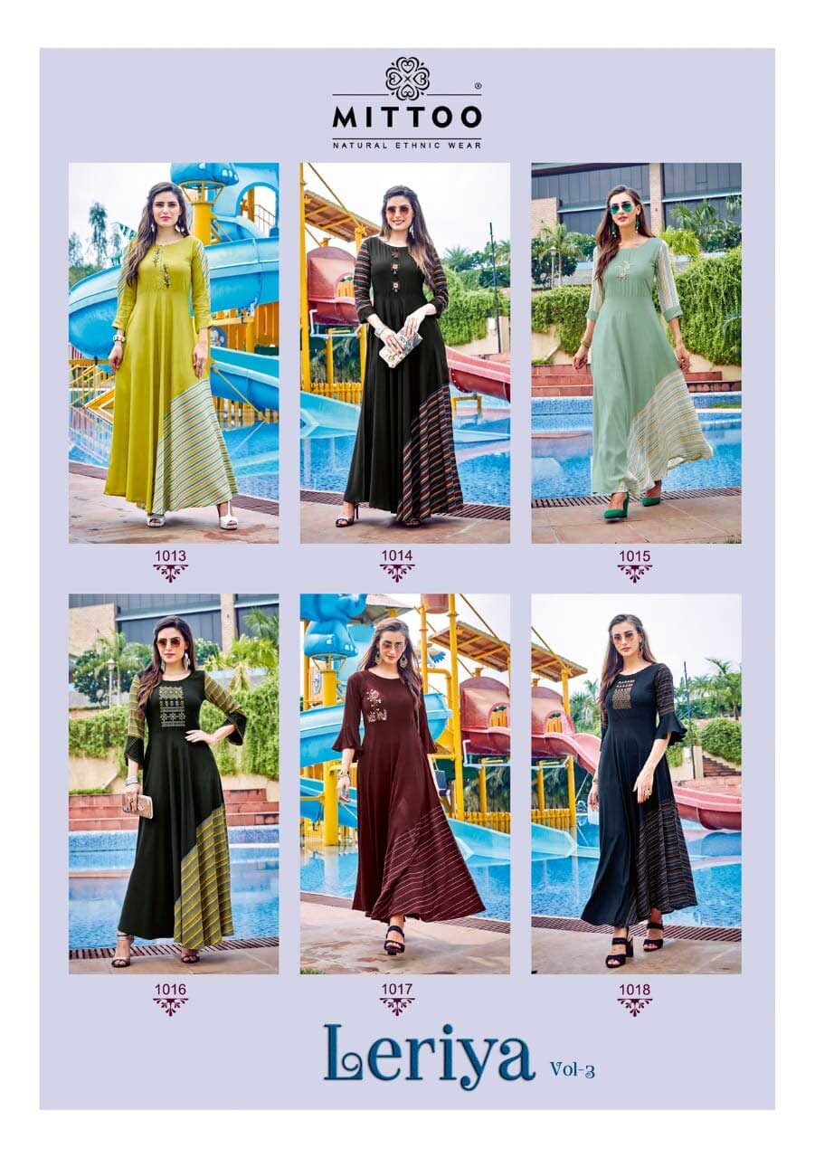 Leriya Vol-3 Mittoo Handwork Kurti Manufacturer Leriya Vol-3 Mittoo Handwork Kurti Manufacturer